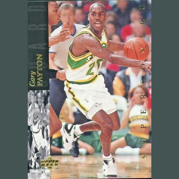 Gary Payton Seattle SuperSonics Mitchell & Ness Swingman Basketball Jersey #20 - Picture 3 of 12
